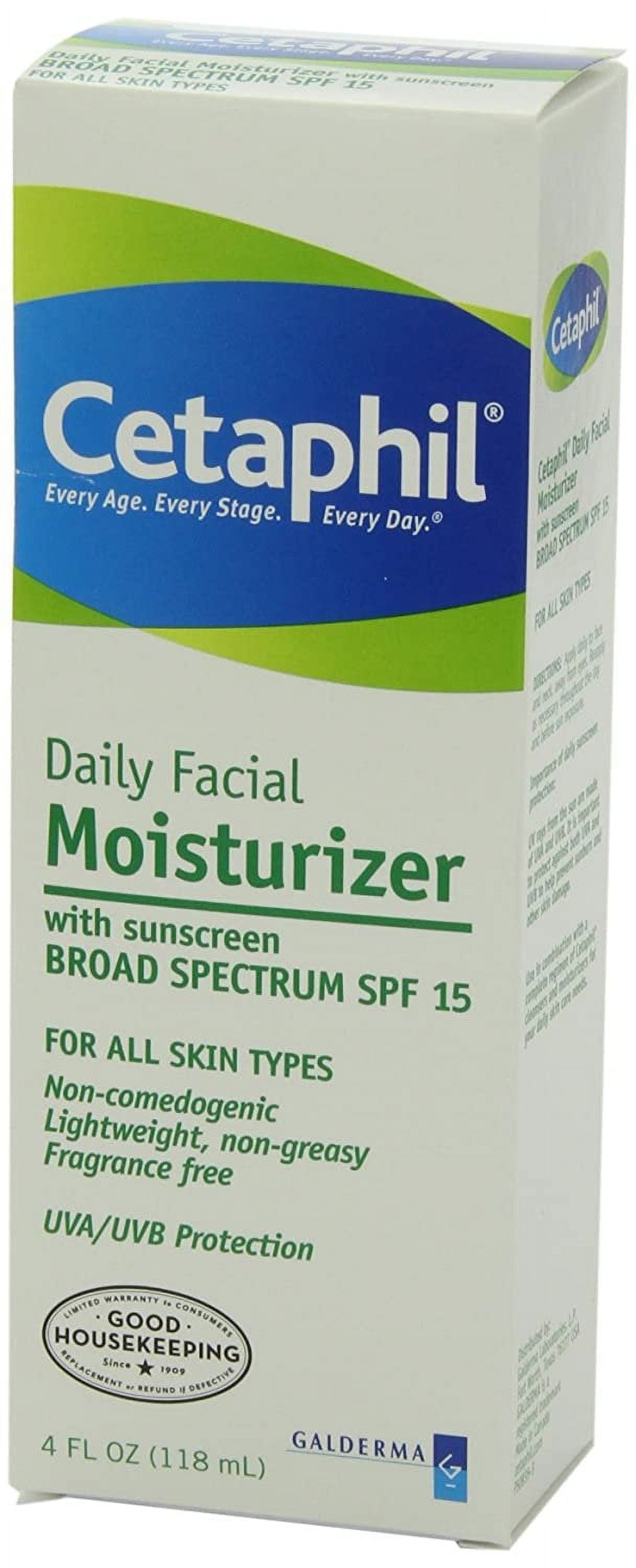 Daily Facial Moisturizer SPF 15 Sunscreen, Fragrance Free, 4 Oz