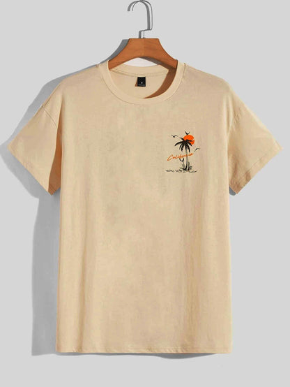 Summer Departure Adventure California Men's T-shirt Cotton Loose