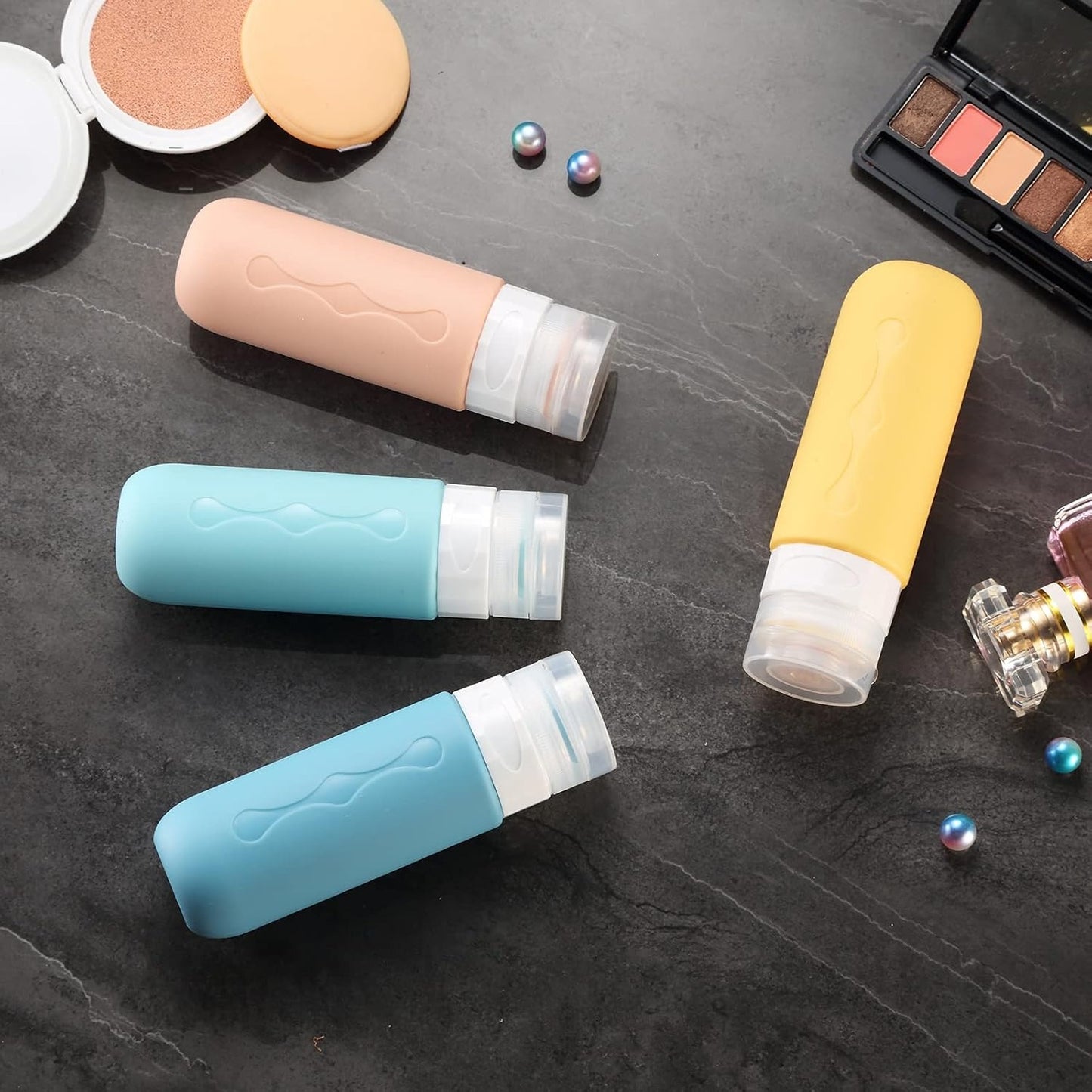 Travel Toiletries Refillable Bottles, Travel-friendly Size, Leak-proof Design, Refillable For Liquids, Suitable For Cosmetics, Shampoo, Body Wash And So On.