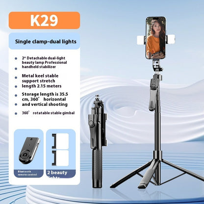 Mobile Phone Bluetooth Selfie Stick Stabilizer Floor Stand