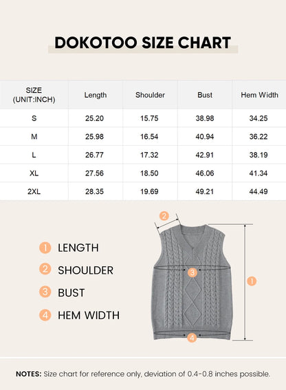 Women'S Loose Fit Classic Vintage Sweater Vest Dressy Casual Sleeveless Pullover