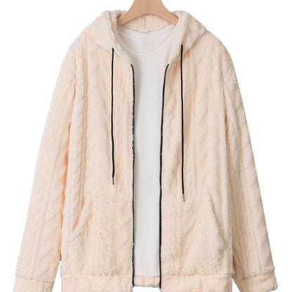 Mens Casual Hooded Sweatshirt Fallwinter Loose-fitting Knitwear