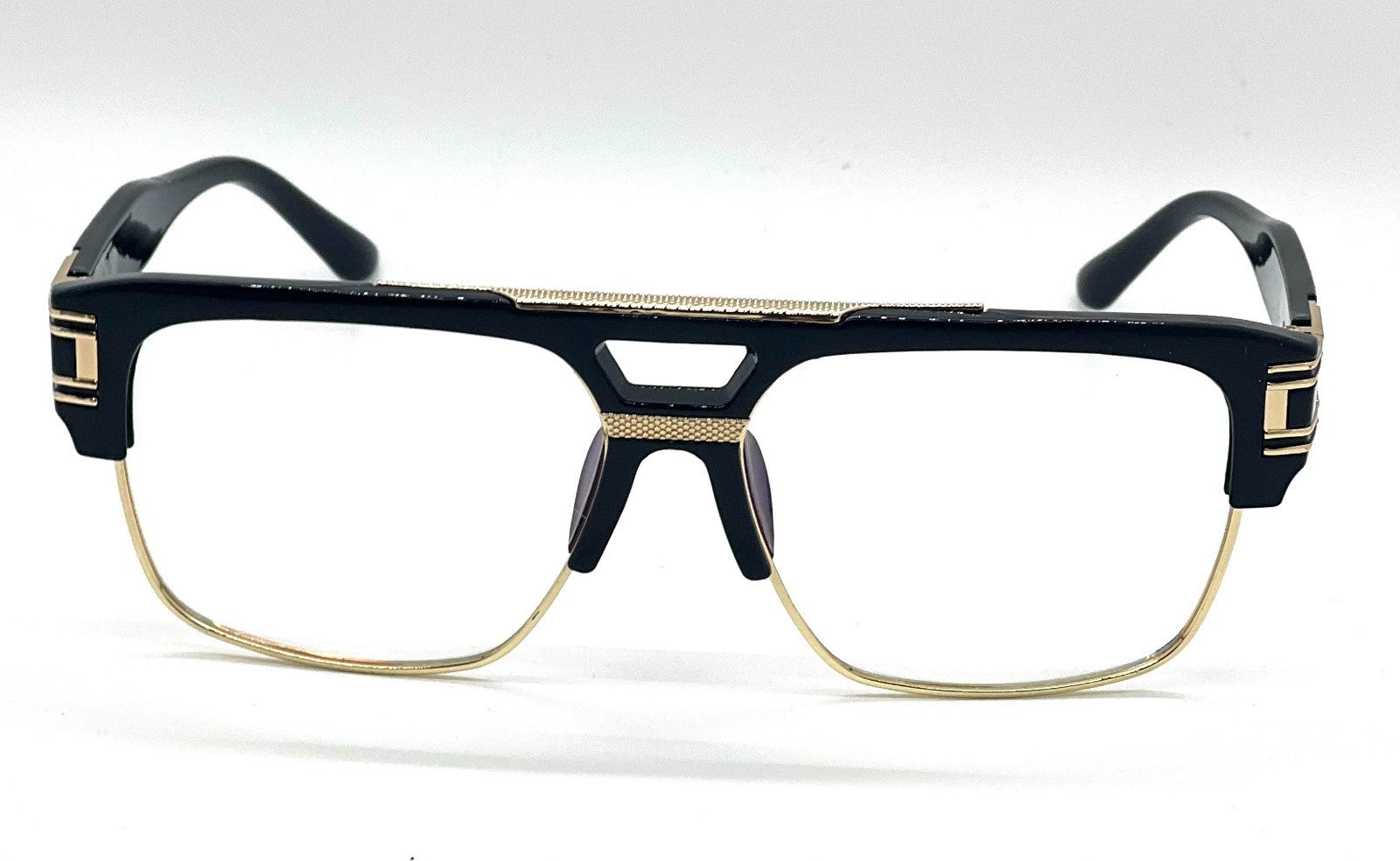 Designer Men Sunglasses Fashion Square Gold Hip Hop Model New Style Shades Blue