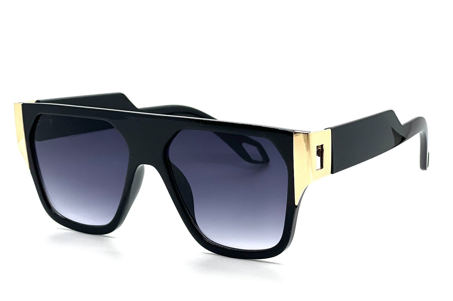 Men'S SUNGLASSES DESIGNER SQUARE RETRO GOLD FRAME SHADES HIP HOP STYLE FASHION