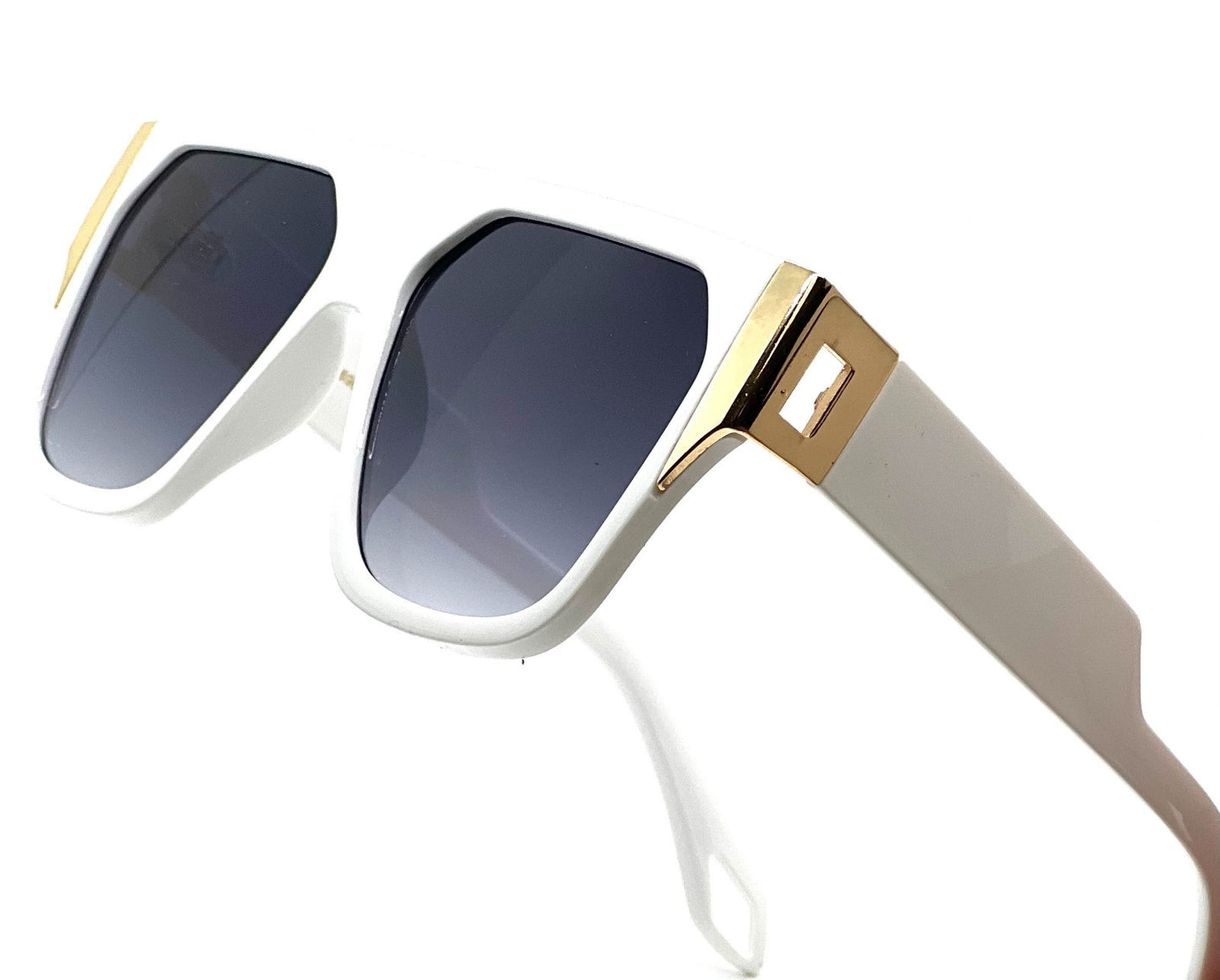 Men'S SUNGLASSES DESIGNER SQUARE RETRO GOLD FRAME SHADES HIP HOP STYLE FASHION