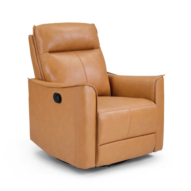 Tayani 31.5" Wide Modern Comfortable Upholstered Swivel and Rocker Manual Recliner