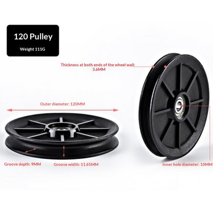 Nylon Silent Gym Frame Pulley Accessories