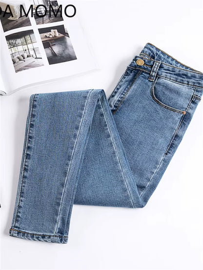 Jeans Female Denim Pants Black Color Womens Jeans Woman Donna Stretch Bottoms Skinny Pants for Women Trousers