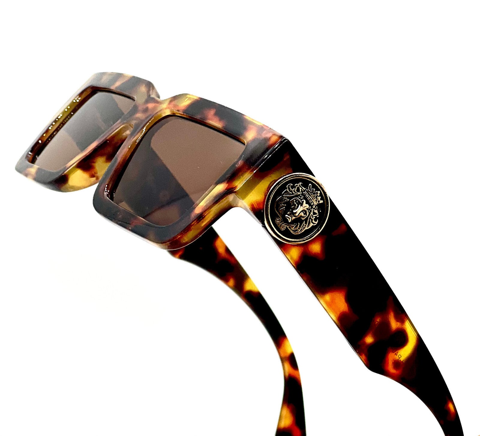 MEN SUNGLASSES HIP HOP SQUARE DESIGNER SHADES RETRO GOLD FRAME RAPPER FASHION