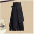 Black midi skirt