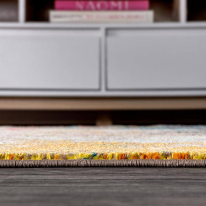 Contemporary Pop Modern Abstract Multi/Yellow 8 Ft. X 10 Ft. Area Rug
