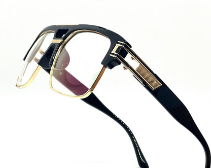 Designer Men Sunglasses Fashion Square Gold Hip Hop Model New Style Shades Blue
