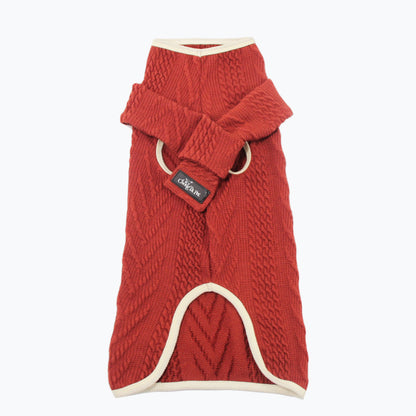 High Collar Vintage Dog Sweater Winter