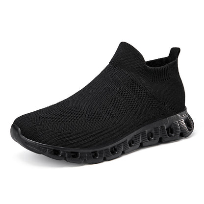 Casual Solid Color Flying Woven Sports Shoes Men Lightweight Breathable Summer Sneakers