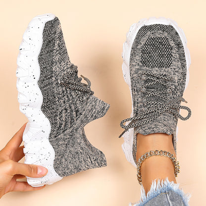Women's Simple And Breathable Fly Woven Shoes