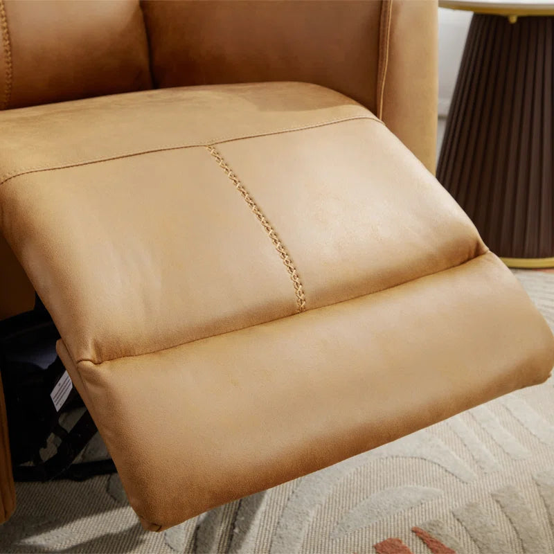 Tayani 31.5" Wide Modern Comfortable Upholstered Swivel and Rocker Manual Recliner