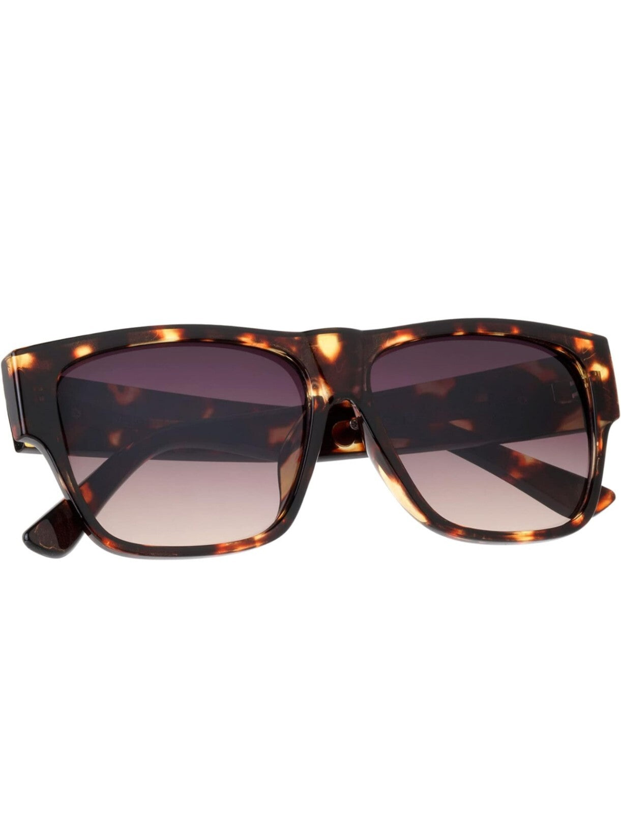 Men Sunglasses Fashion Design Tortoise Black Frame Hip Hop Style Square Shades