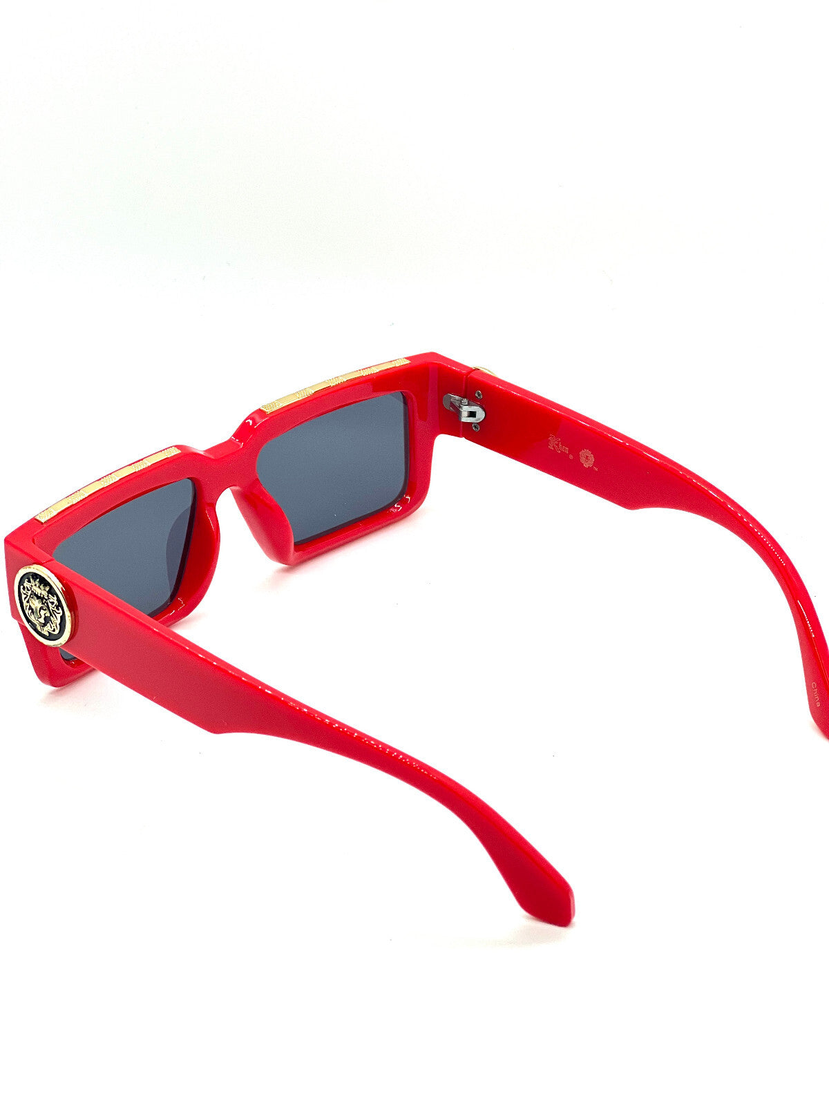 MEN SUNGLASSES HIP HOP SQUARE DESIGNER SHADES RETRO GOLD FRAME RAPPER FASHION