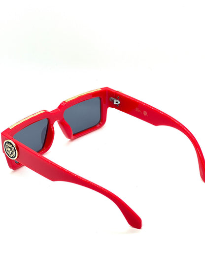 MEN SUNGLASSES HIP HOP SQUARE DESIGNER SHADES RETRO GOLD FRAME RAPPER FASHION