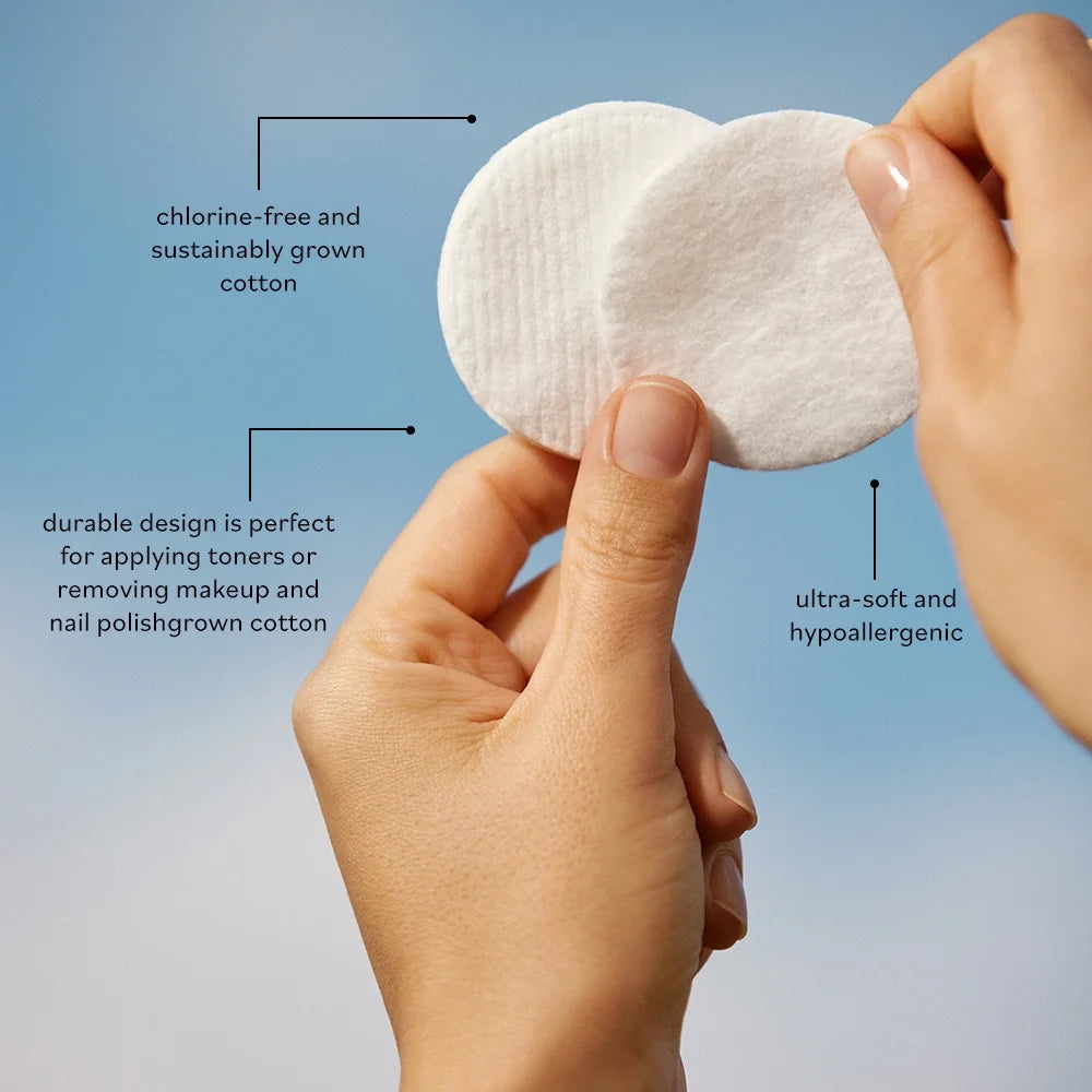 (7 Pack)  Cruelty-Free 100% Biodegradable Cotton Rounds, 100 Count