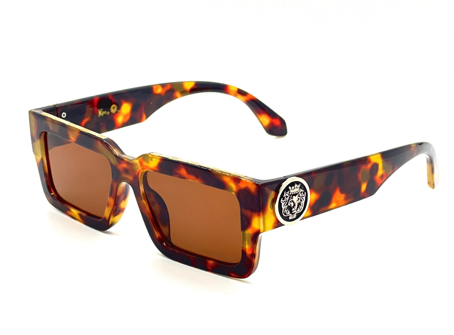 MEN SUNGLASSES HIP HOP SQUARE DESIGNER SHADES RETRO GOLD FRAME RAPPER FASHION