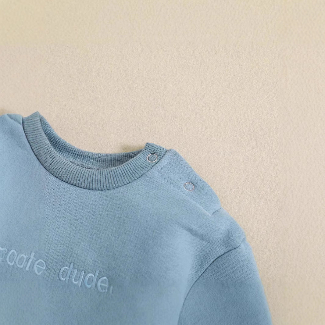 Korean Style Baby Solid Color Simple Jumpsuit