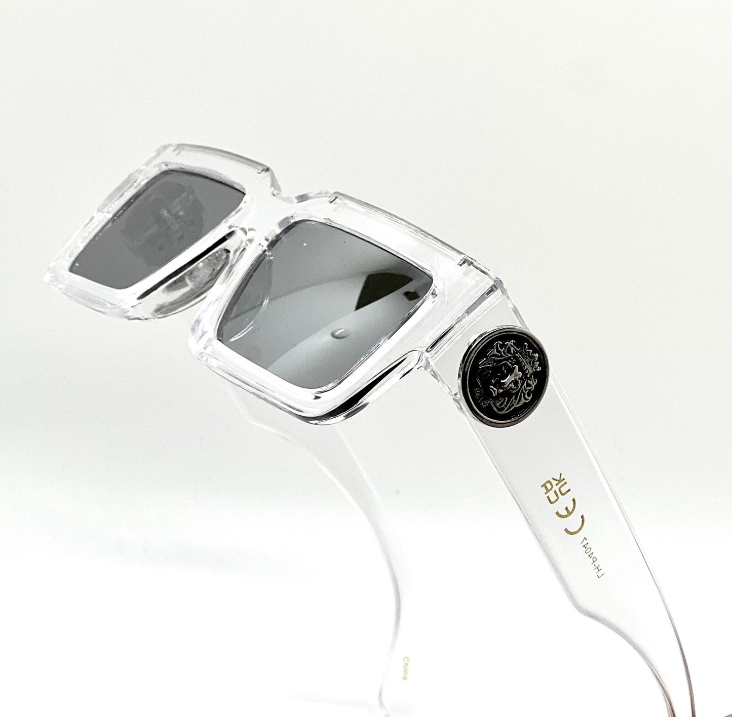 MEN SUNGLASSES HIP HOP SQUARE DESIGNER SHADES RETRO GOLD FRAME RAPPER FASHION