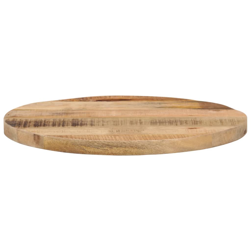 Tabletop Ø 40x1.5 cm Round Rough Solid