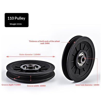 Nylon Silent Gym Frame Pulley Accessories