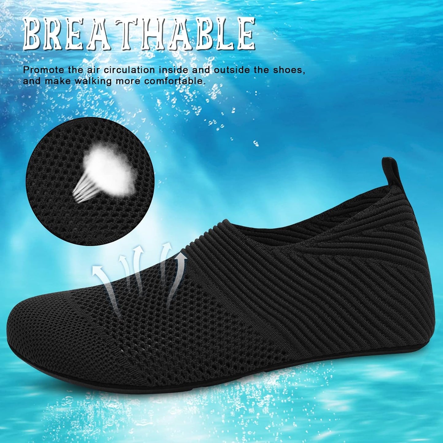 Womens Mens Water Shoes Barefoot Quick-Dry Aqua Socks for Beach Swim Surf Water Sport