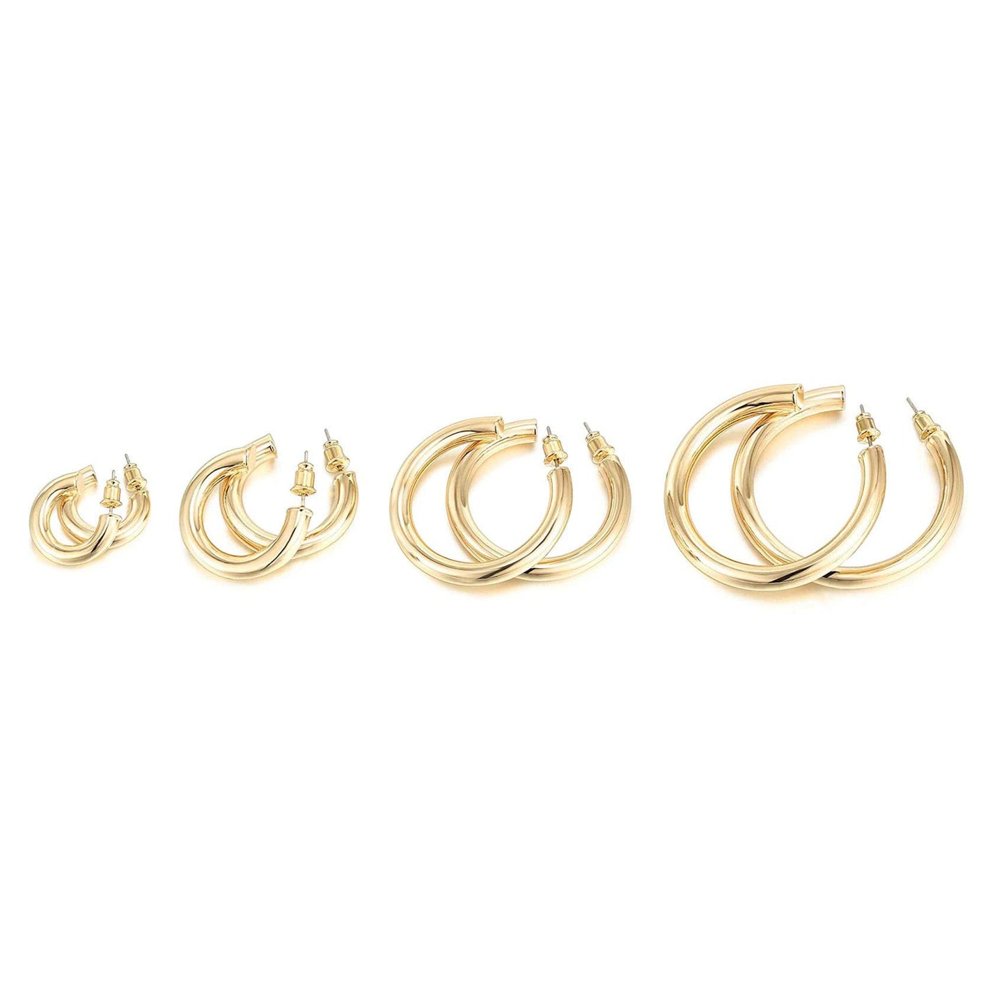 Glossy Round Earrings Jewelry Women