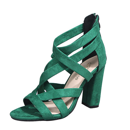 Large Size Thick Heel Women's Sandals