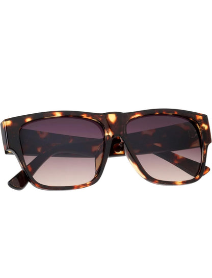 Men Sunglasses Fashion Design Tortoise Black Frame Hip Hop Style Square Shades