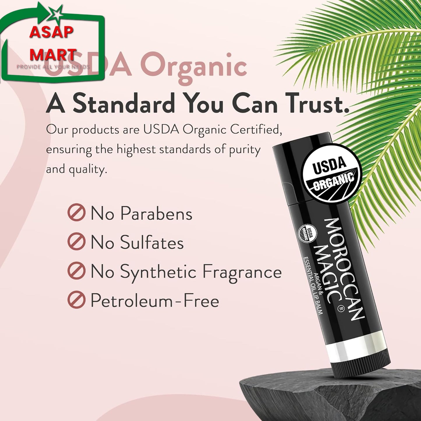 Moroccan Magic Organic Lip Balm Variety Pack Gift Set | Natural Argan and Essent