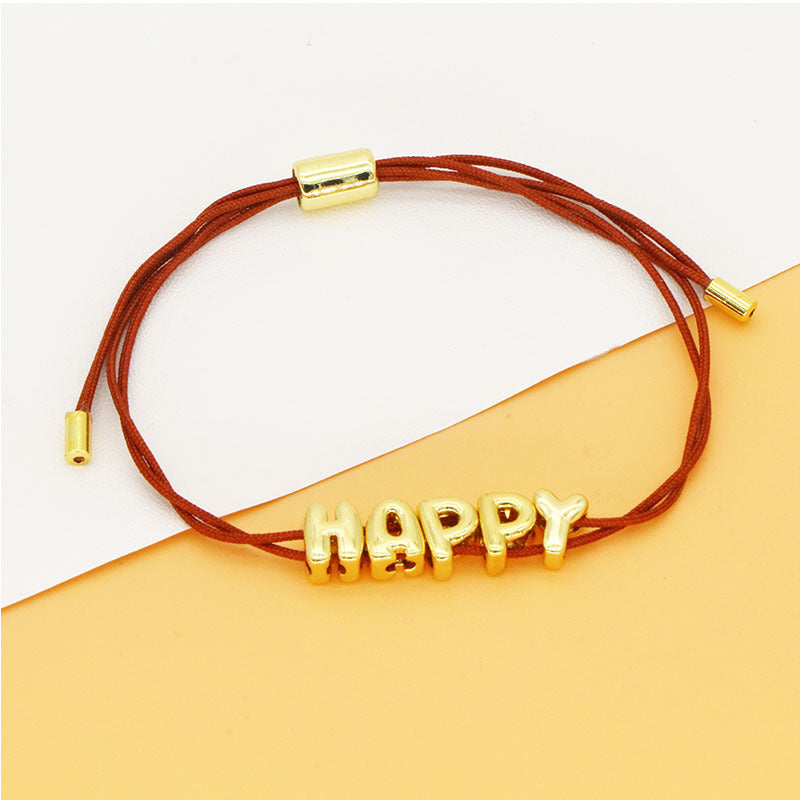 Popular Personalized 3D Letter Bubble Name Bracelet