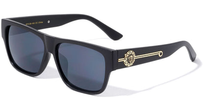 Men Sunglasses Fashion Design Tortoise Black Frame Hip Hop Style Square Shades