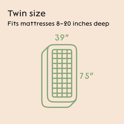 Bamboo Full Size Mattress Topper, Mattress Pad, Mattress Cover 54X75 Inches
