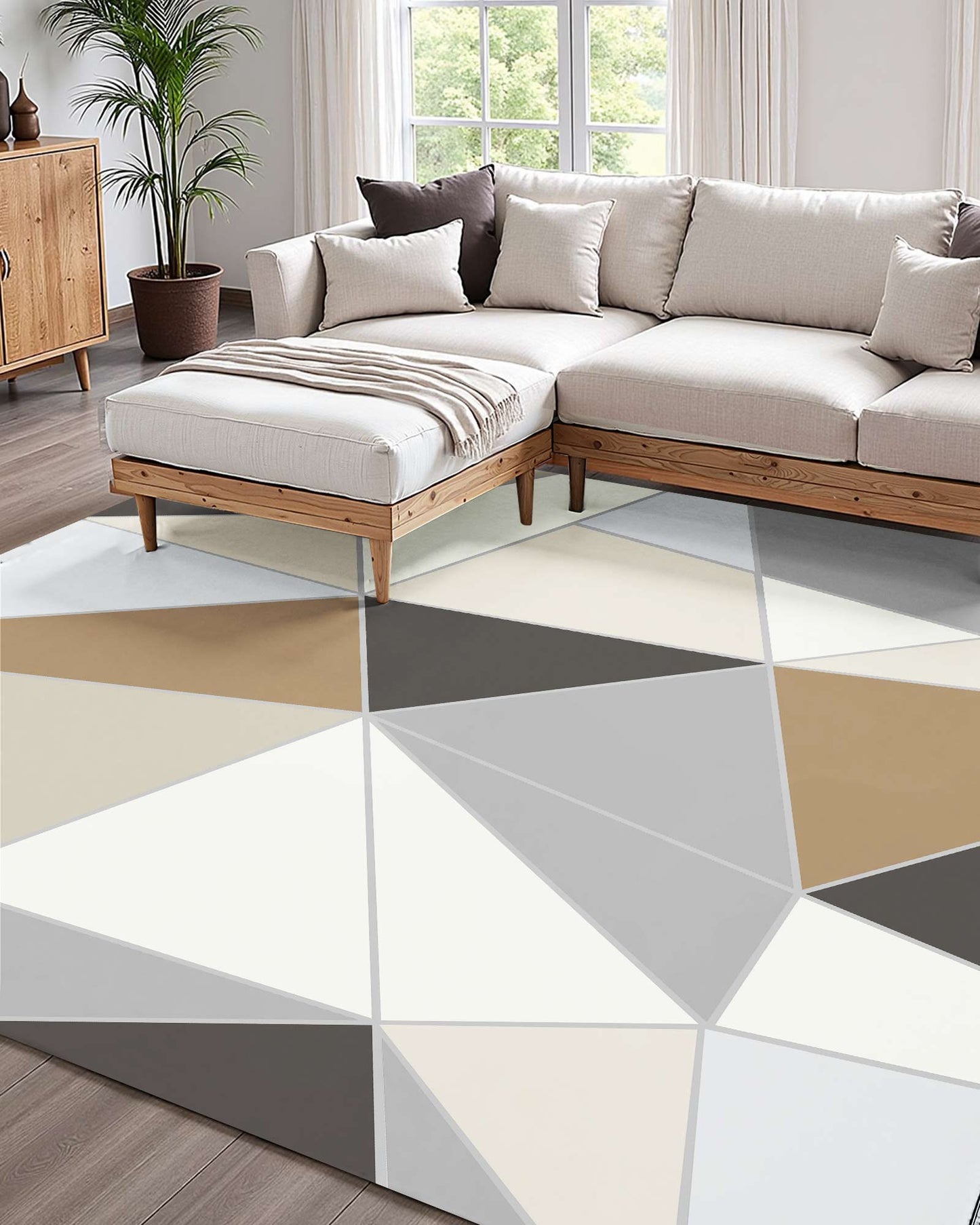 Area Rug, 5 X 7 Ft Large Washable Rug, Non-Slip And Tear-Resistant Soft Carpet, Pet & Child Friendly Modern Area Rugs, Indoor Mat For Bedroom, Living Room, Kids Room, Entryway, Charcoal Gray