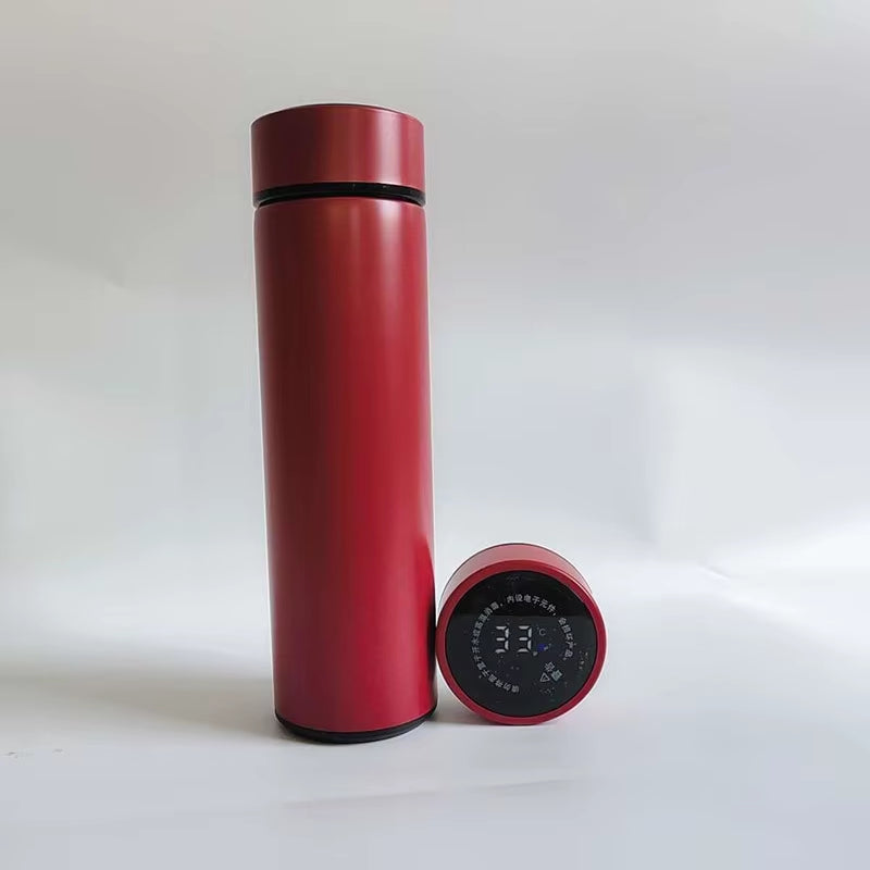 500Ml Business Gift Temperature Display Smart Water Bottles Double Walled Stainless Steel Vacuum Insulated Digital Cups