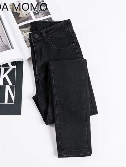 Jeans Female Denim Pants Black Color Womens Jeans Woman Donna Stretch Bottoms Skinny Pants for Women Trousers