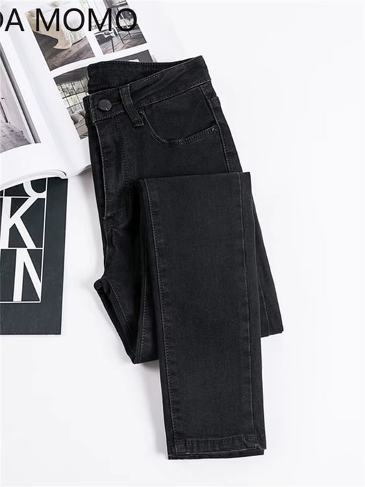 Jeans Female Denim Pants Black Color Womens Jeans Woman Donna Stretch Bottoms Skinny Pants for Women Trousers