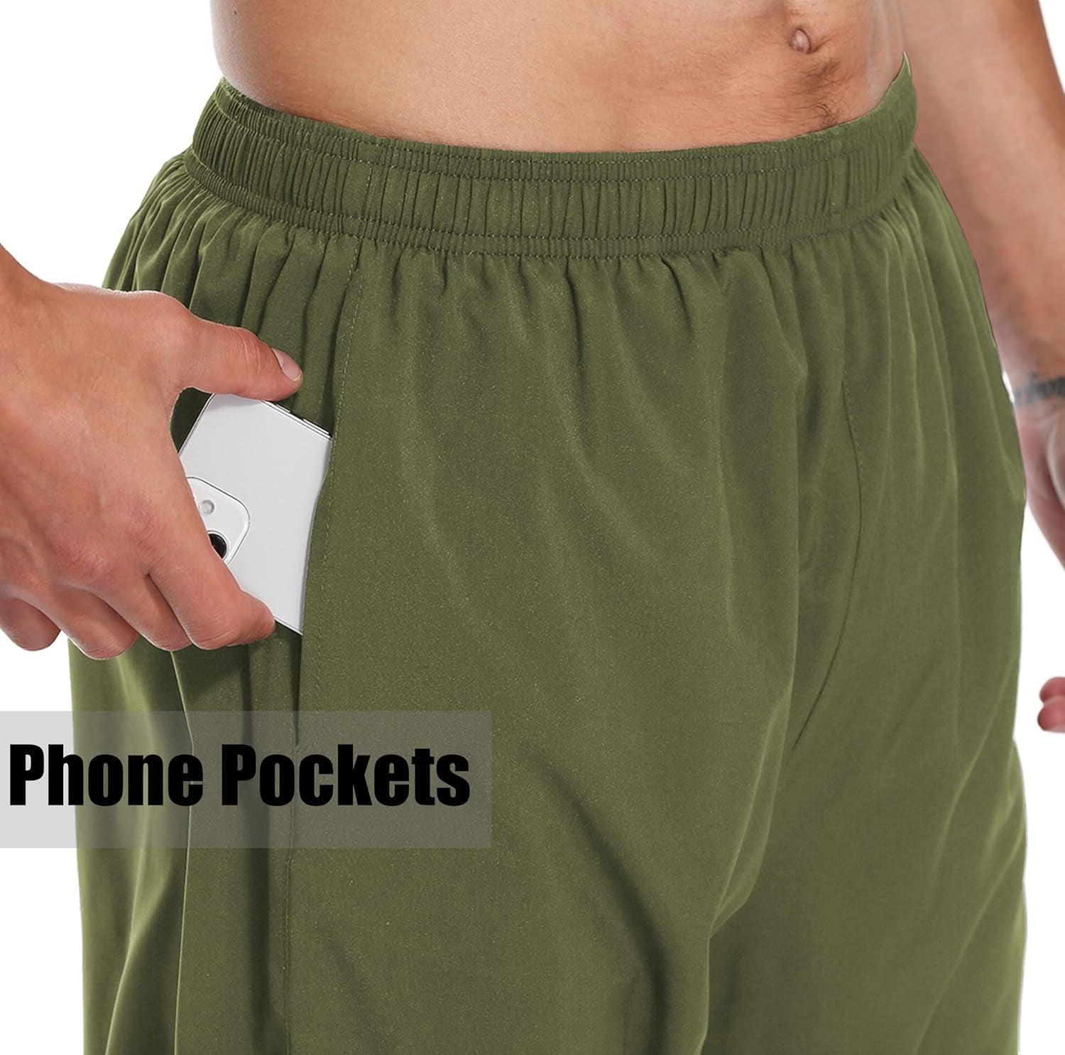 Men'S 5 Inch Running Shorts Quick Dry Lightweight Athletic Gym Workout Shorts with Pockets