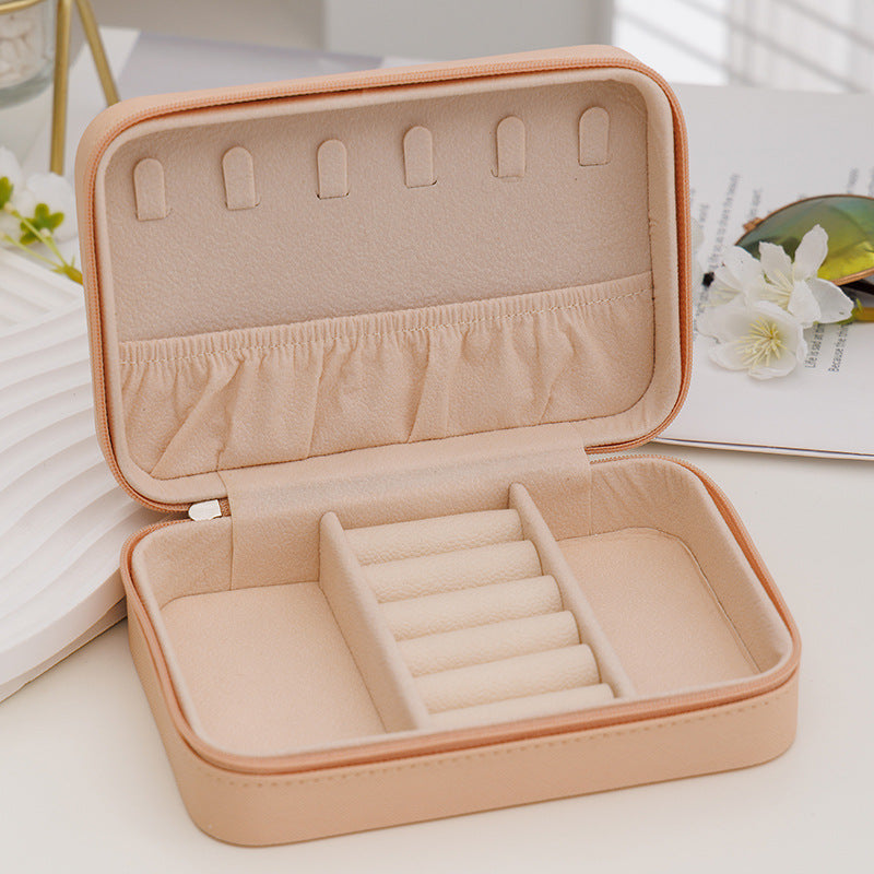 Portable Leather Creative Jewelry Storage Box For Travel