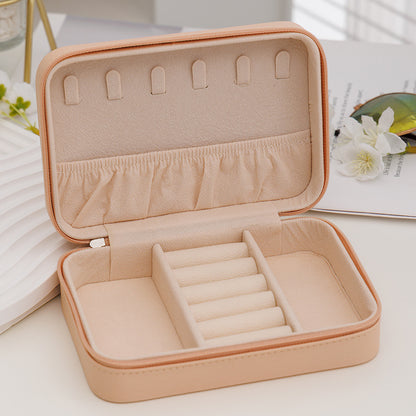 Portable Leather Creative Jewelry Storage Box For Travel
