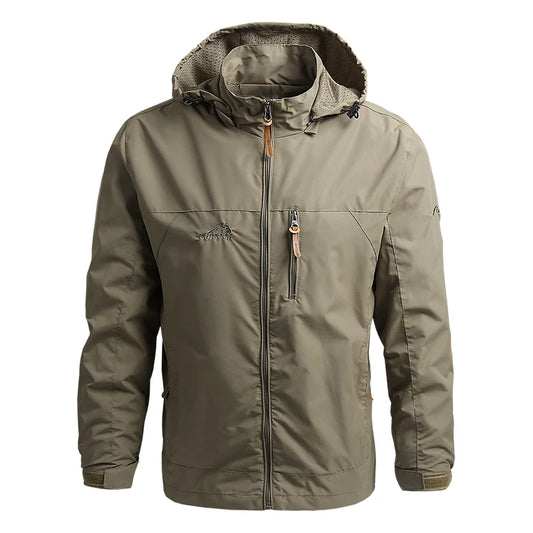 2024 Winter Jacket Fashion Coat Hoodies Camping Hiking Jacket Men'S Casual Waterproof Jacket Windbreaker Men Outerwear