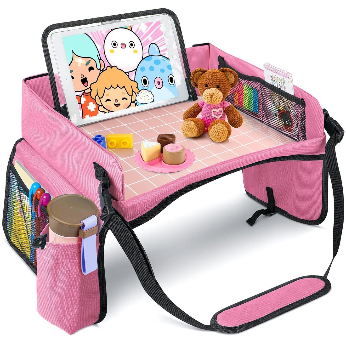 Travel Car Children's Tray Shopping Bags Car Seat Storage Tray