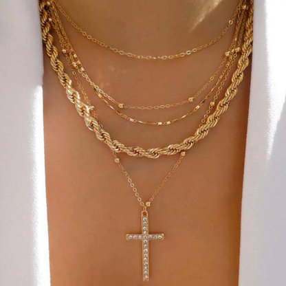 Vintage Gold Multi-style Necklaces For Women