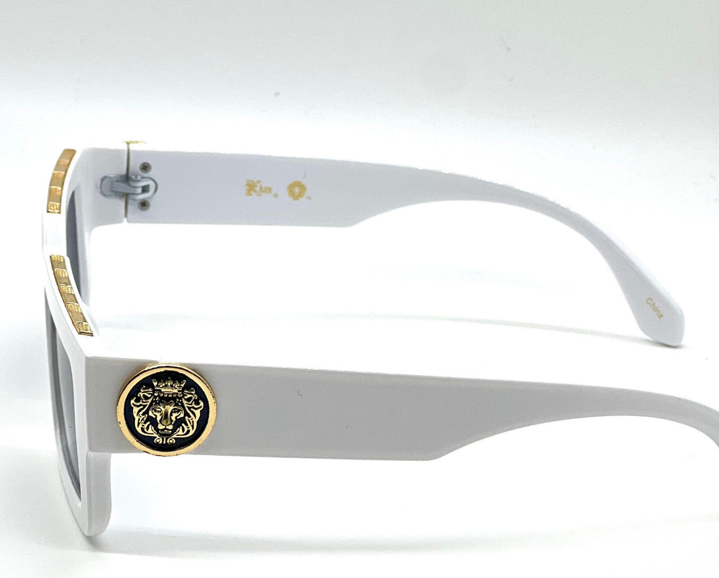 MEN SUNGLASSES HIP HOP SQUARE DESIGNER SHADES RETRO GOLD FRAME RAPPER FASHION