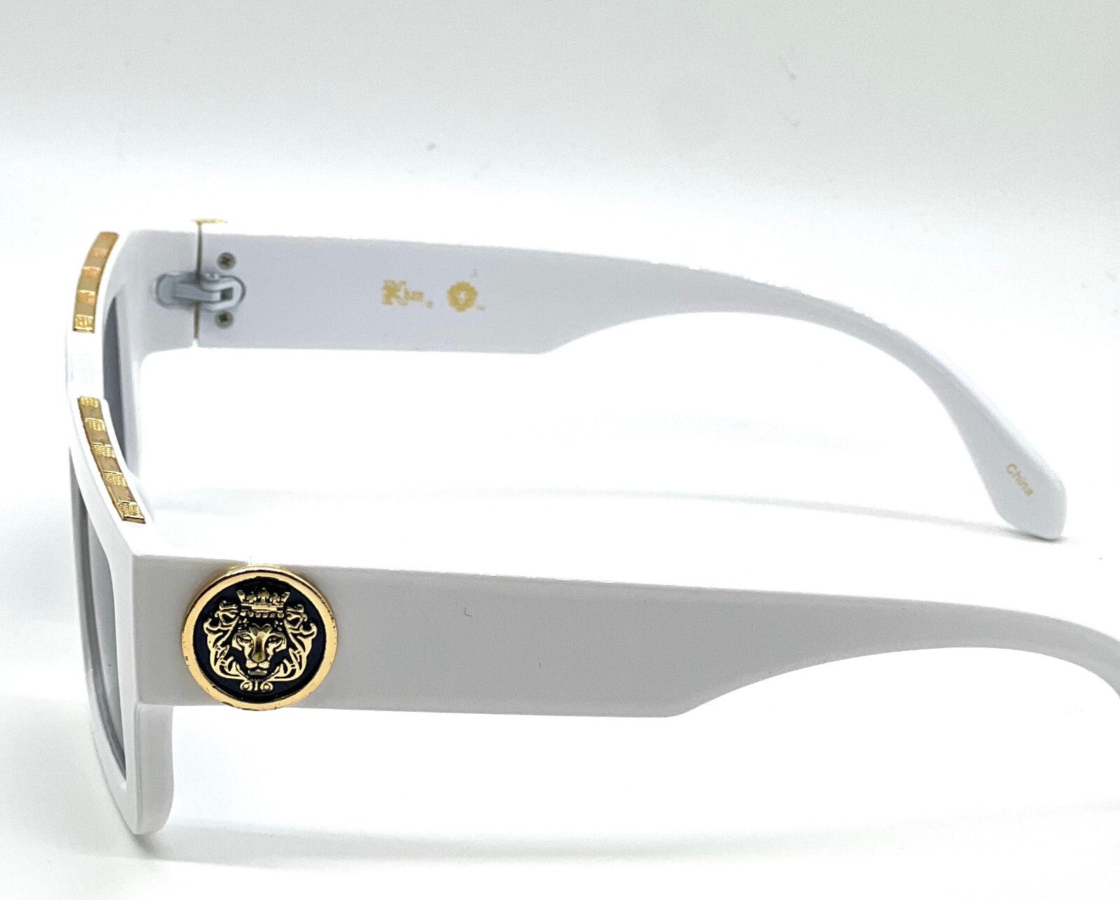 MEN SUNGLASSES HIP HOP SQUARE DESIGNER SHADES RETRO GOLD FRAME RAPPER FASHION
