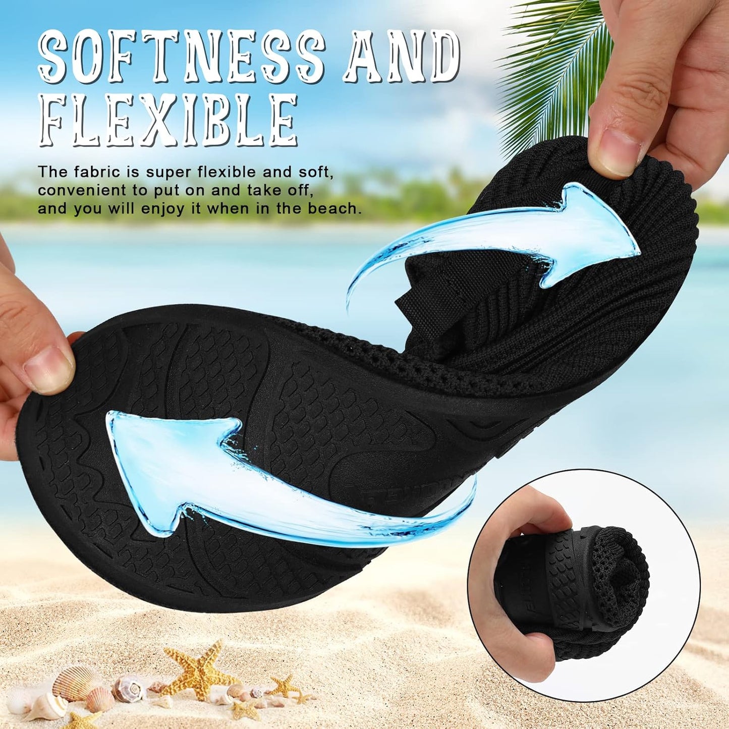 Womens Mens Water Shoes Barefoot Quick-Dry Aqua Socks for Beach Swim Surf Water Sport